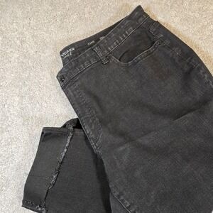 Jennifer Lopez Womens Black Mid Rise Casual Stretch Capri Jeans Sz 20W